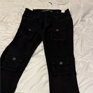 Men's Black Bootcut Jeans
